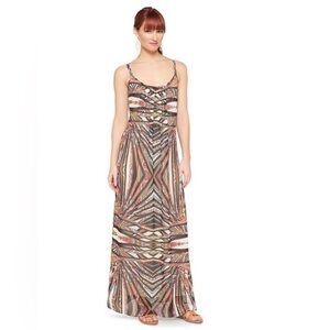 Maxi Dress Cross In Back Straps Dress Size Small by Chandi & Lia NWT